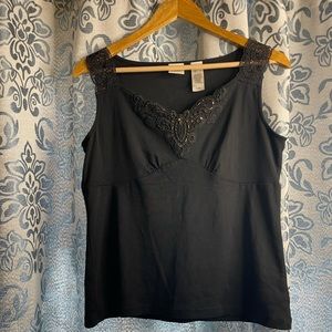 Emma James Large Beaded Tank top Blouse